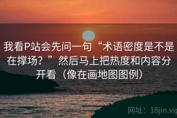 我看P站会先问一句“术语密度是不是在撑场？”然后马上把热度和内容分开看（像在画地图图例）