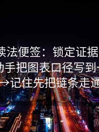 91.com读法便签：锁定证据链有没有断口→动手把图表口径写到一句话里→记住先把链条走通