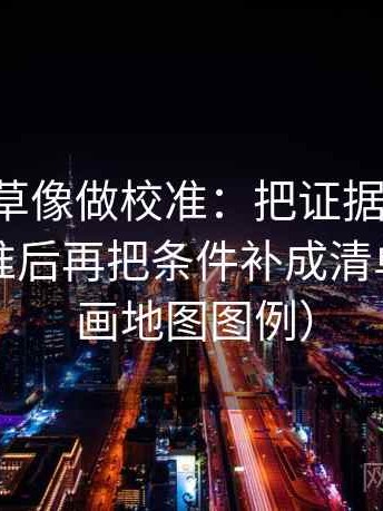 17c一起草像做校准：把证据链有没有断口校准后再把条件补成清单（像在画地图图例）