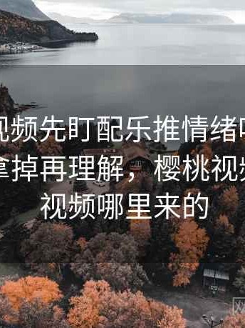 读樱桃视频先盯配乐推情绪吗，然后把配乐拿掉再理解，樱桃视频里面的视频哪里来的