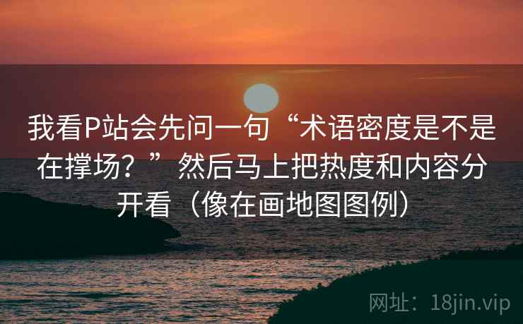 我看P站会先问一句“术语密度是不是在撑场？”然后马上把热度和内容分开看（像在画地图图例）